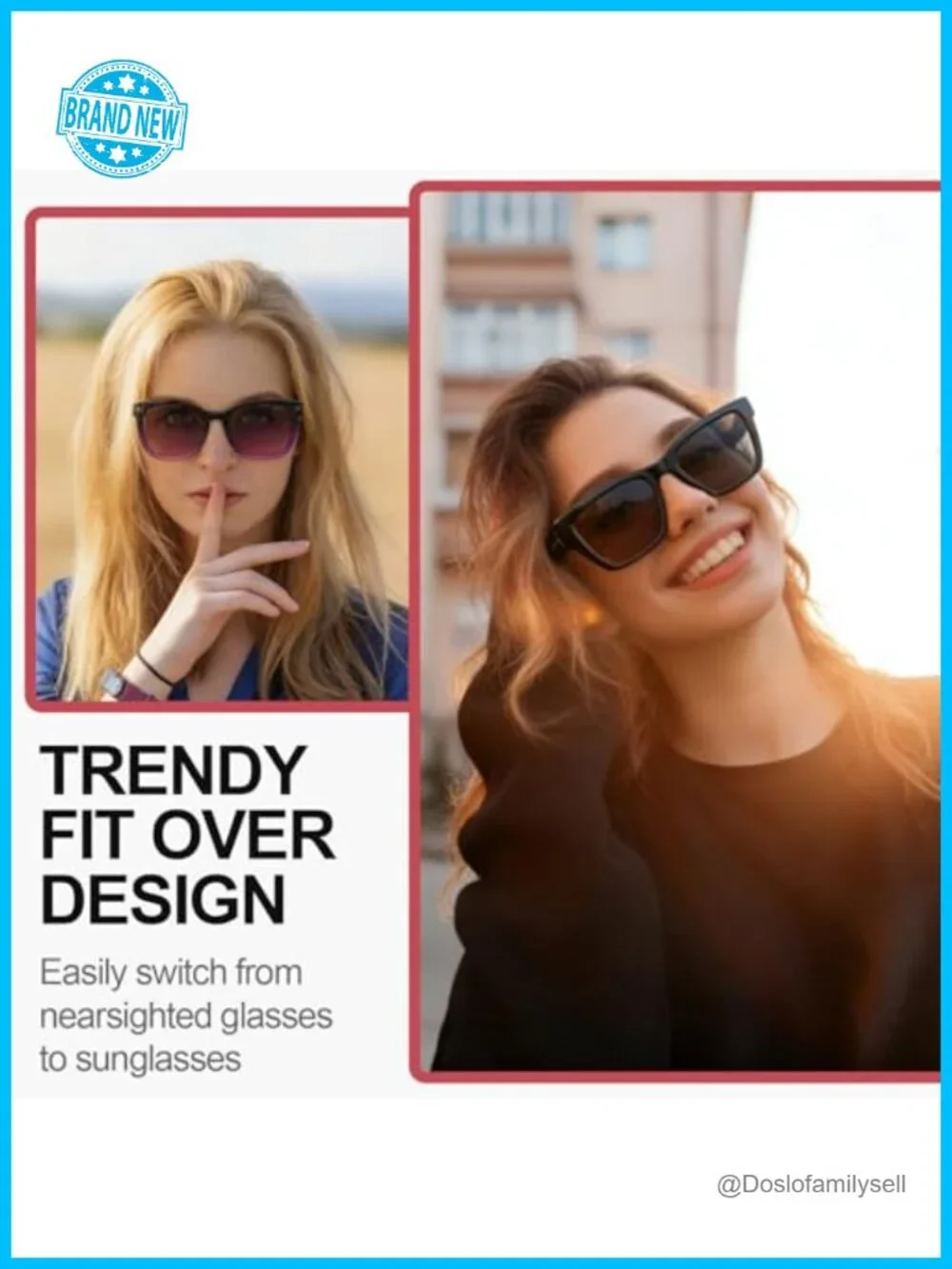 Oversized Polarized Fit Over Sunglasses for Women Men UV400 TAC Lenses